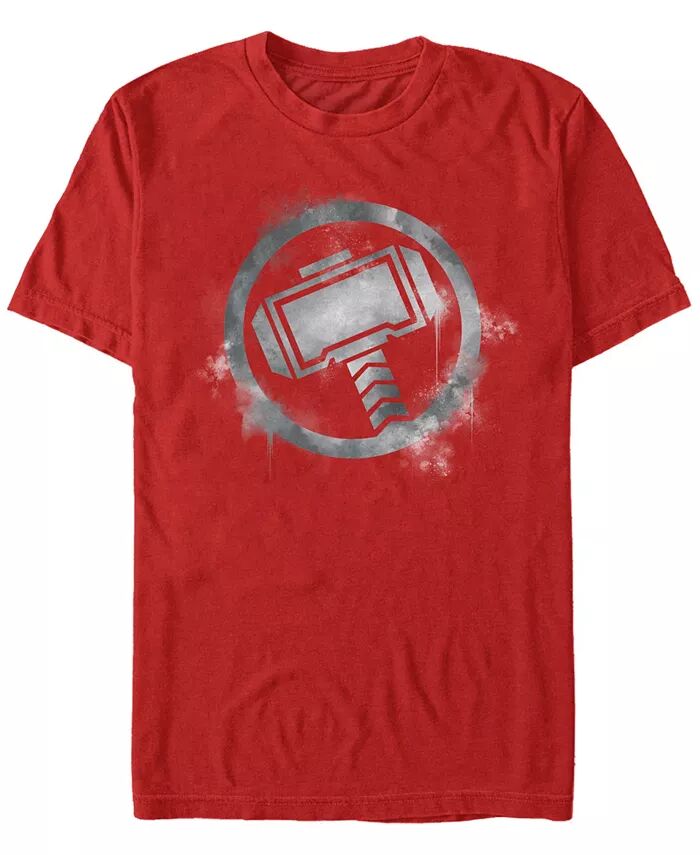 Футболка с коротким рукавом для мужчин Marvel Avengers Endgame Thor Spray Paint Logo Fifth Sun, красный 
Футболка с коротким рукавом для мужчин Marvel Avengers Endgame Thor Spray Paint Logo Fifth Sun, красный