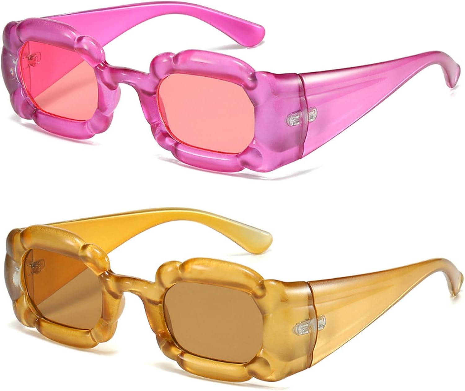 Ретро-солнцезащитные очки Y2K в стиле «конфетные цвета» 2023 года, квадратные, для женщин, модные, популярные, для мужчин, в стиле панк, с защитой от УФ-излучения UV400 mincl, 2pcs-rose&yellow
Ретро-солнцезащитные очки Y2K в стиле «конфетные цвета» 2023 года, квадратные, для женщин, модные, популярные, для мужчин, в стиле панк, с защитой от УФ-излучения UV400 mincl, 2pcs-rose&yellow