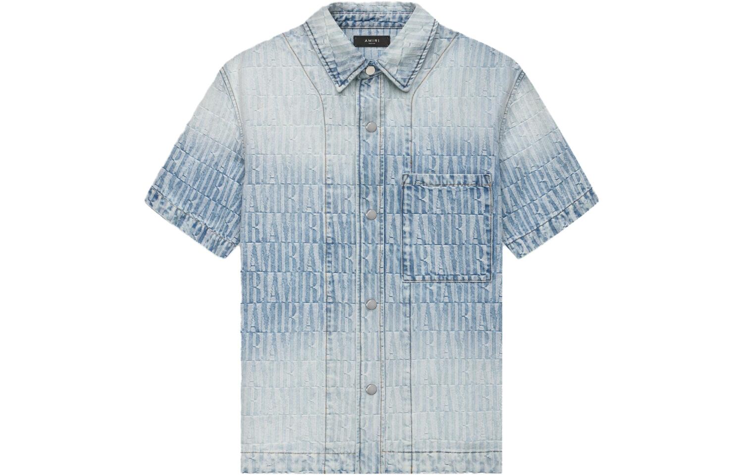 Джимовая рубашка с логотипом по всей поверхности AMIRI, выстиранная в синем цвете
Джимовая рубашка с логотипом по всей поверхности AMIRI, выстиранная в синем цвете