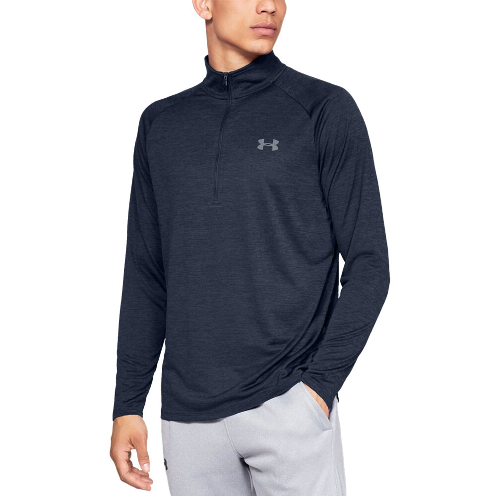 Спортивный топ Under Armour Tech Half Zip Long Sleeve, нави синий 
Спортивный топ Under Armour Tech Half Zip Long Sleeve, нави синий