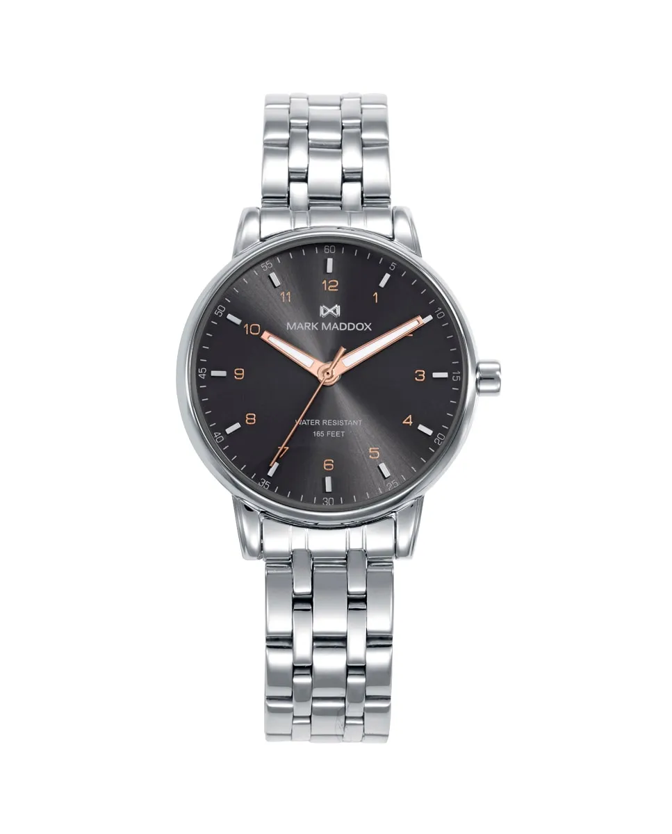 Женские часы Greenwich со стальным корпусом и браслетом Mark Maddox, серебряный
Женские часы Greenwich со стальным корпусом и браслетом Mark Maddox, серебряный