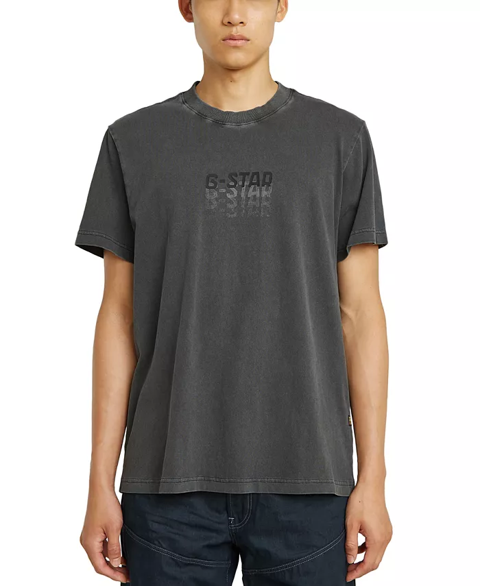 Мужская свободная футболка с мульти-логотипами в технике овердай G-Star Raw, черный
Мужская свободная футболка с мульти-логотипами в технике овердай G-Star Raw, черный