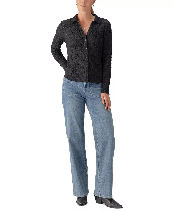 Женская кружевная рубашка Dreamgirl на пуговицах Sanctuary, черный
Женская кружевная рубашка Dreamgirl на пуговицах Sanctuary, черный