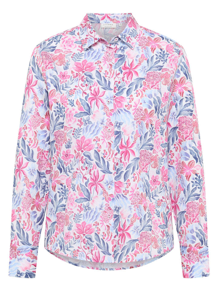 Блузка прямого кроя цвета баклажана Eterna
Блузка прямого кроя цвета баклажана Eterna