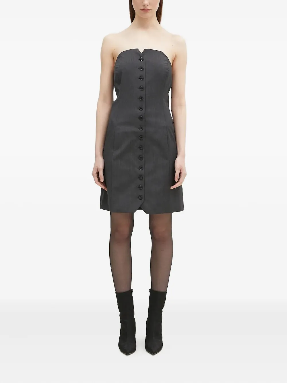 Мини-платье без бретелек с пуговицами спереди SAMSOE SAMSOE, серый
Мини-платье без бретелек с пуговицами спереди SAMSOE SAMSOE, серый