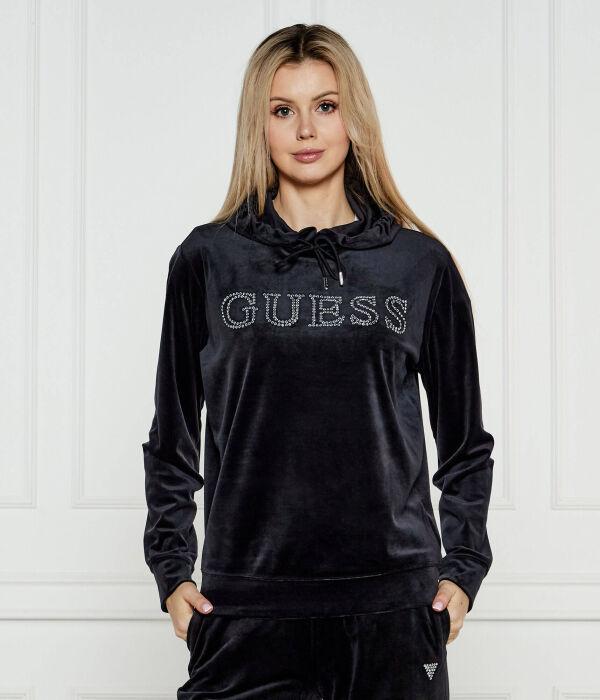 Толстовка женская Guess Active велюровая со стразами, черный
Толстовка женская Guess Active велюровая со стразами, черный