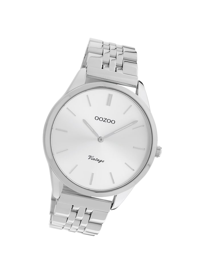 Аналоговые наручные часы Oozoo Timepieces, серебристые, средний размер (примерно 38 мм)
Аналоговые наручные часы Oozoo Timepieces, серебристые, средний размер (примерно 38 мм)