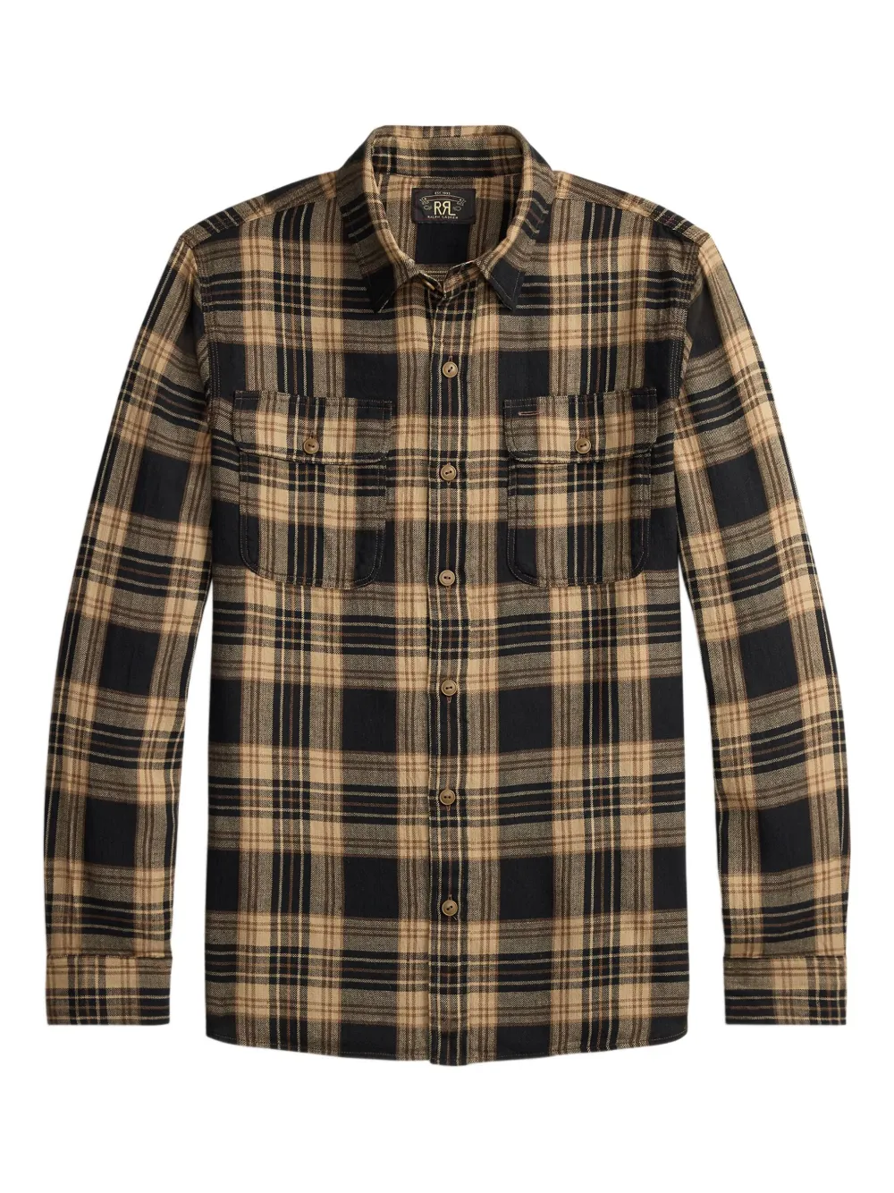 Клетчатая рубашка Ralph Lauren Rrl, коричневый
Клетчатая рубашка Ralph Lauren Rrl, коричневый