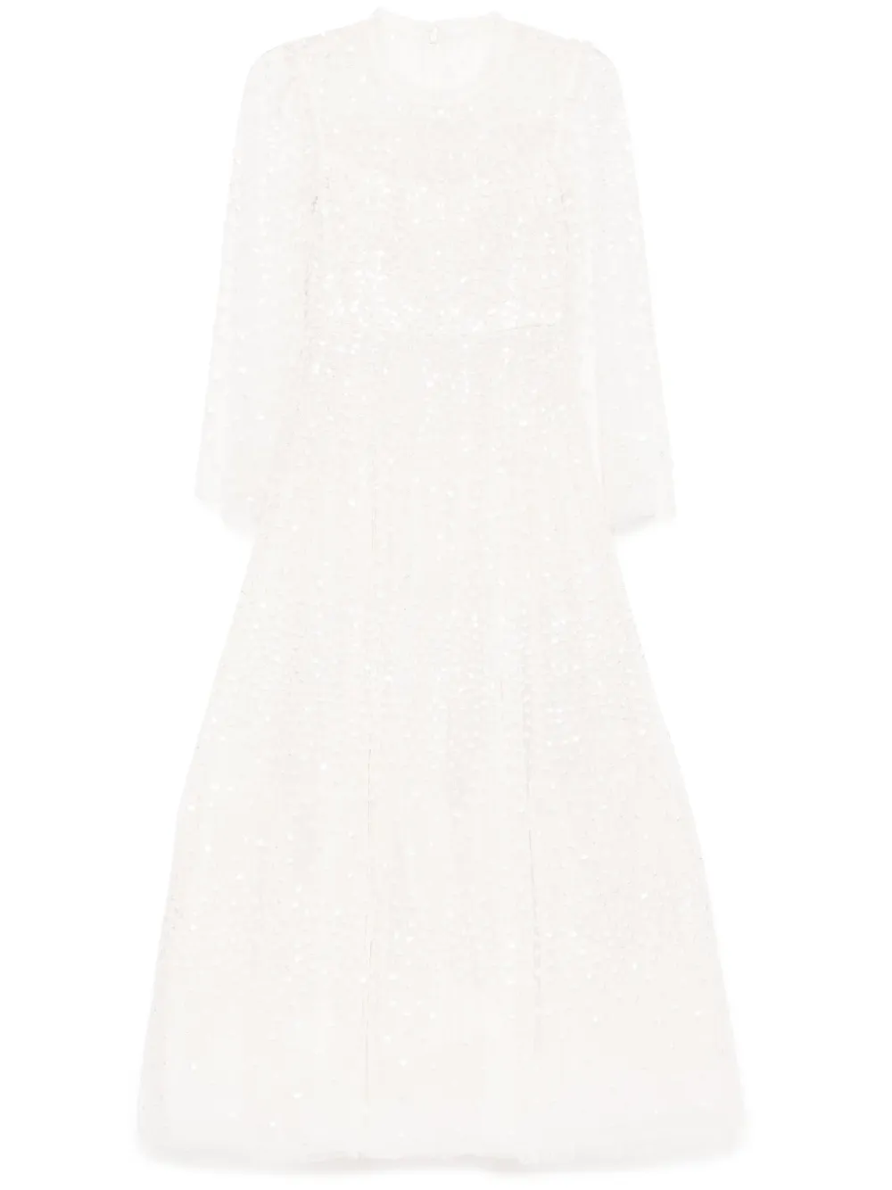 Платье Scatter в горох Needle & Thread, белый 
Платье Scatter в горох Needle & Thread, белый