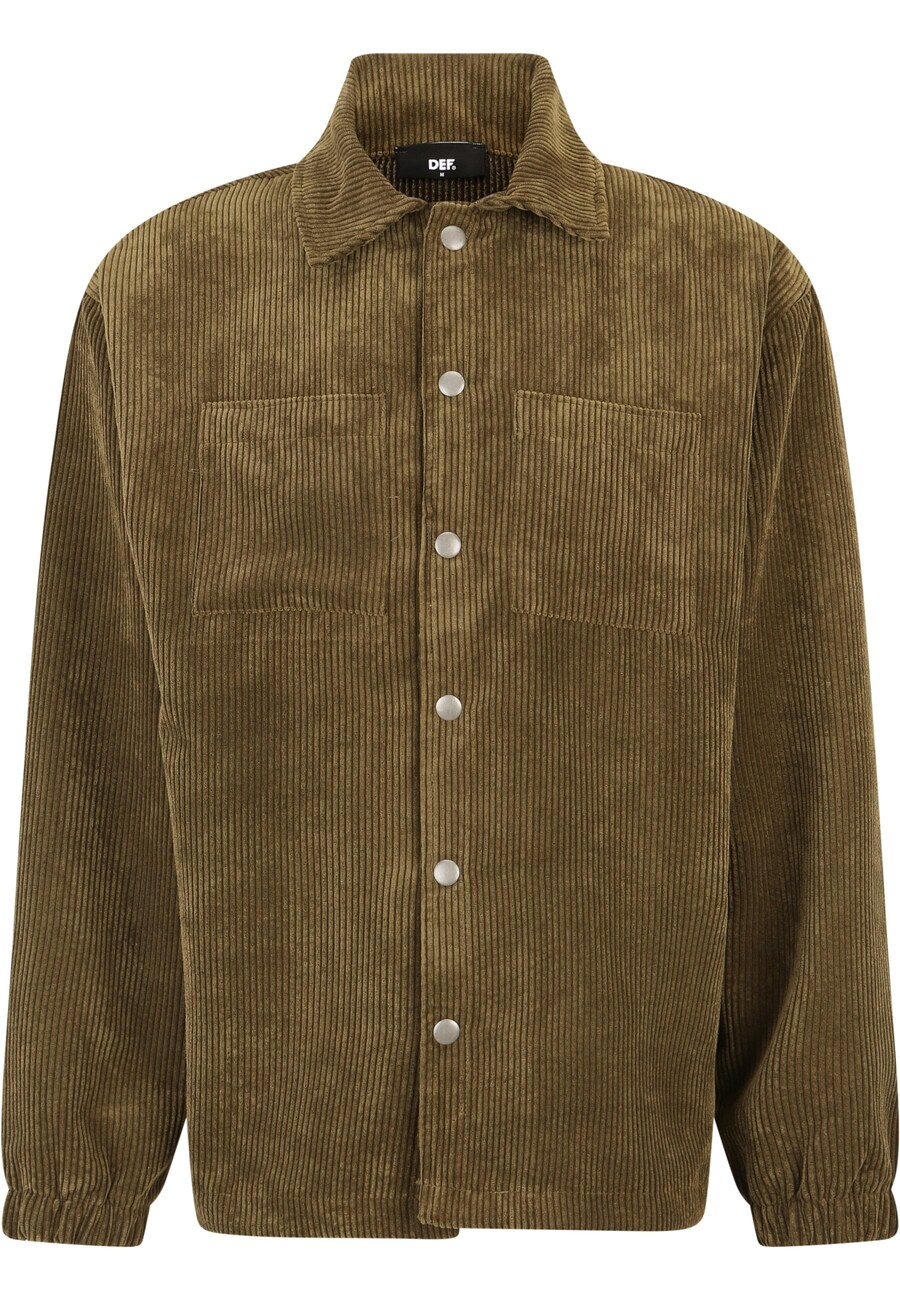Рубашка на пуговицах классического кроя DEF, оливковый
Рубашка на пуговицах классического кроя DEF, оливковый