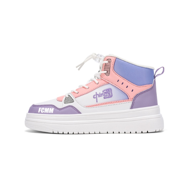 Противоскользящие износостойкие высокие детские кроссовки для скейтбординга FCMM, белый/фиолетовый
Противоскользящие износостойкие высокие детские кроссовки для скейтбординга FCMM, белый/фиолетовый
