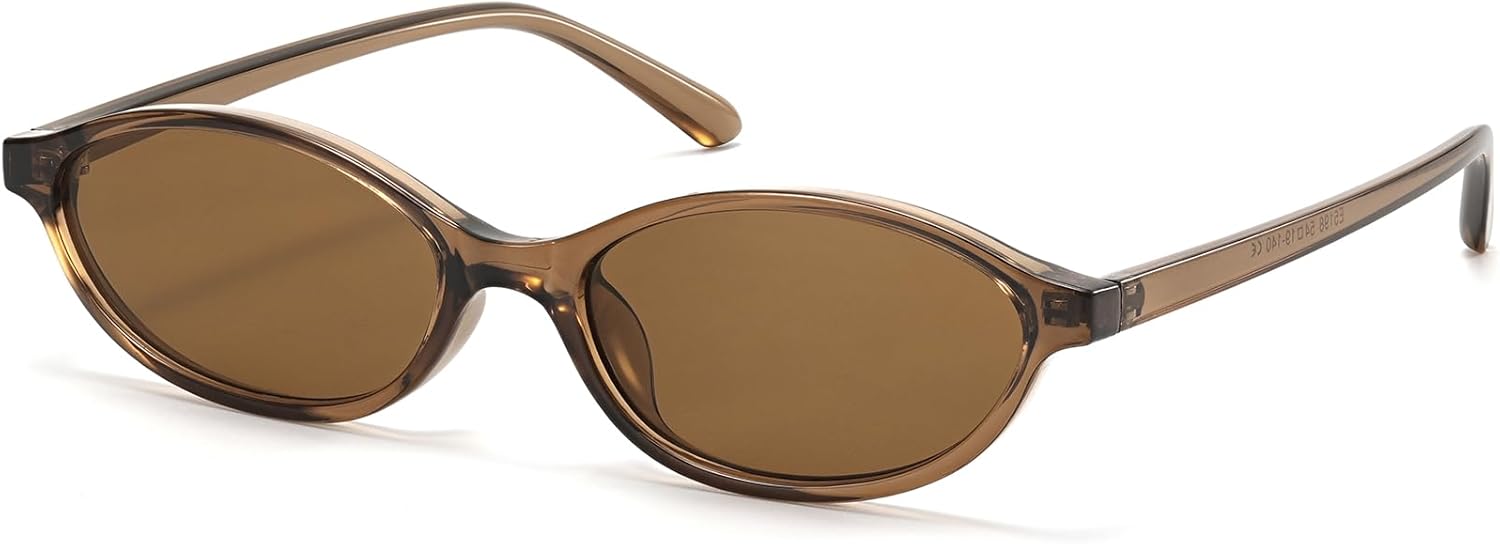 Ретро-солнцезащитные очки овальной формы «кошачий глаз» для женщин, маленькие, в стиле Y2K, тонкие, узкие, со 100% защитой от УФ-излучения, легкие, винтажные солнцезащитные очки 90-х ViewJoy, Brown
Ретро-солнцезащитные очки овальной формы «кошачий глаз» для женщин, маленькие, в стиле Y2K, тонкие, узкие, со 100% защитой от УФ-излучения, легкие, винтажные солнцезащитные очки 90-х ViewJoy, Brown