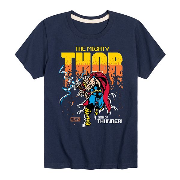 Футболка для мальчиков Thor 8-bit pixel graphic Marvel, Navy
Футболка для мальчиков Thor 8-bit pixel graphic Marvel, Navy