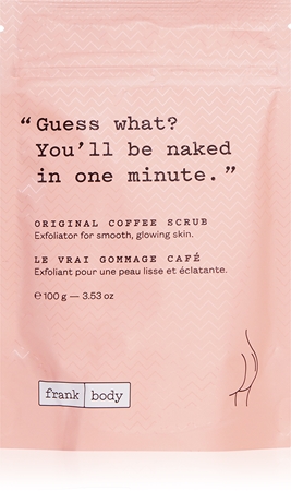 Кофейный скраб для тела Frank Body Original Coffee, 100 g
Кофейный скраб для тела Frank Body Original Coffee, 100 g