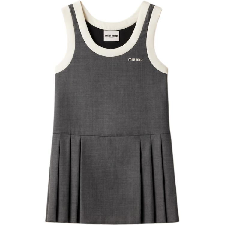 Бесплатное мини-платье без рукавов grisaille MIU MIU, серый
Бесплатное мини-платье без рукавов grisaille MIU MIU, серый