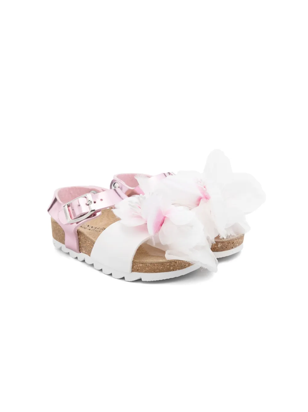 Сандалии с цветочной аппликацией Monnalisa, розовый
Сандалии с цветочной аппликацией Monnalisa, розовый