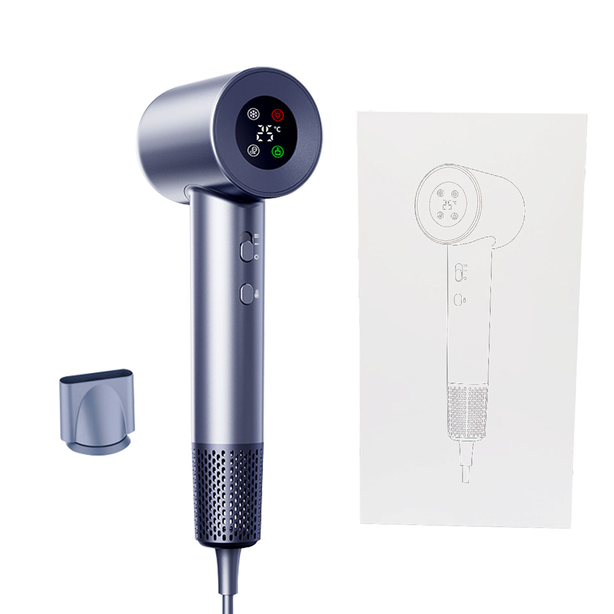 Фен для волос East Neren, Sparkling Silver
Фен для волос East Neren, Sparkling Silver