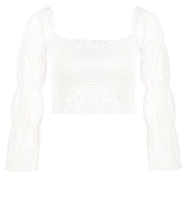 Блуза женская Na-Kd короткая с объемными рукавами, белый
Блуза женская Na-Kd короткая с объемными рукавами, белый