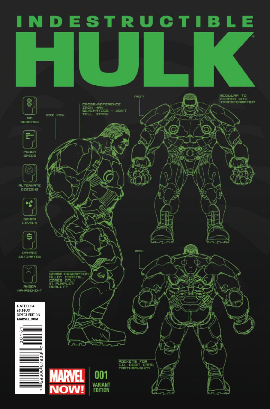 Indestructible Hulk #1 Design Variant (Indestructible Hulk) (Marvel)
Indestructible Hulk #1 Design Variant (Indestructible Hulk) (Marvel)