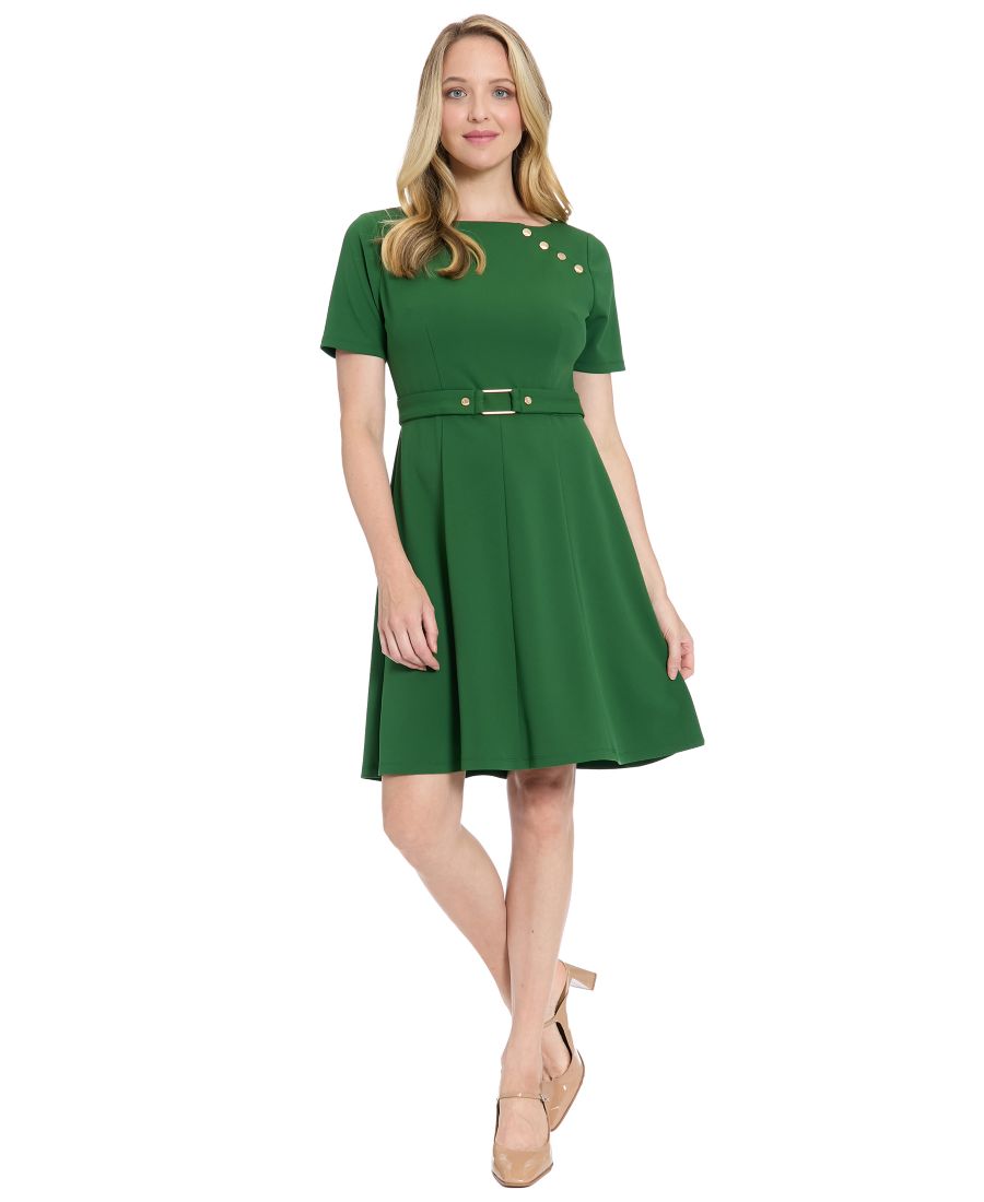 Женское платье с асимметричным вырезом-лодочкой London Times, Medium Green
Женское платье с асимметричным вырезом-лодочкой London Times, Medium Green