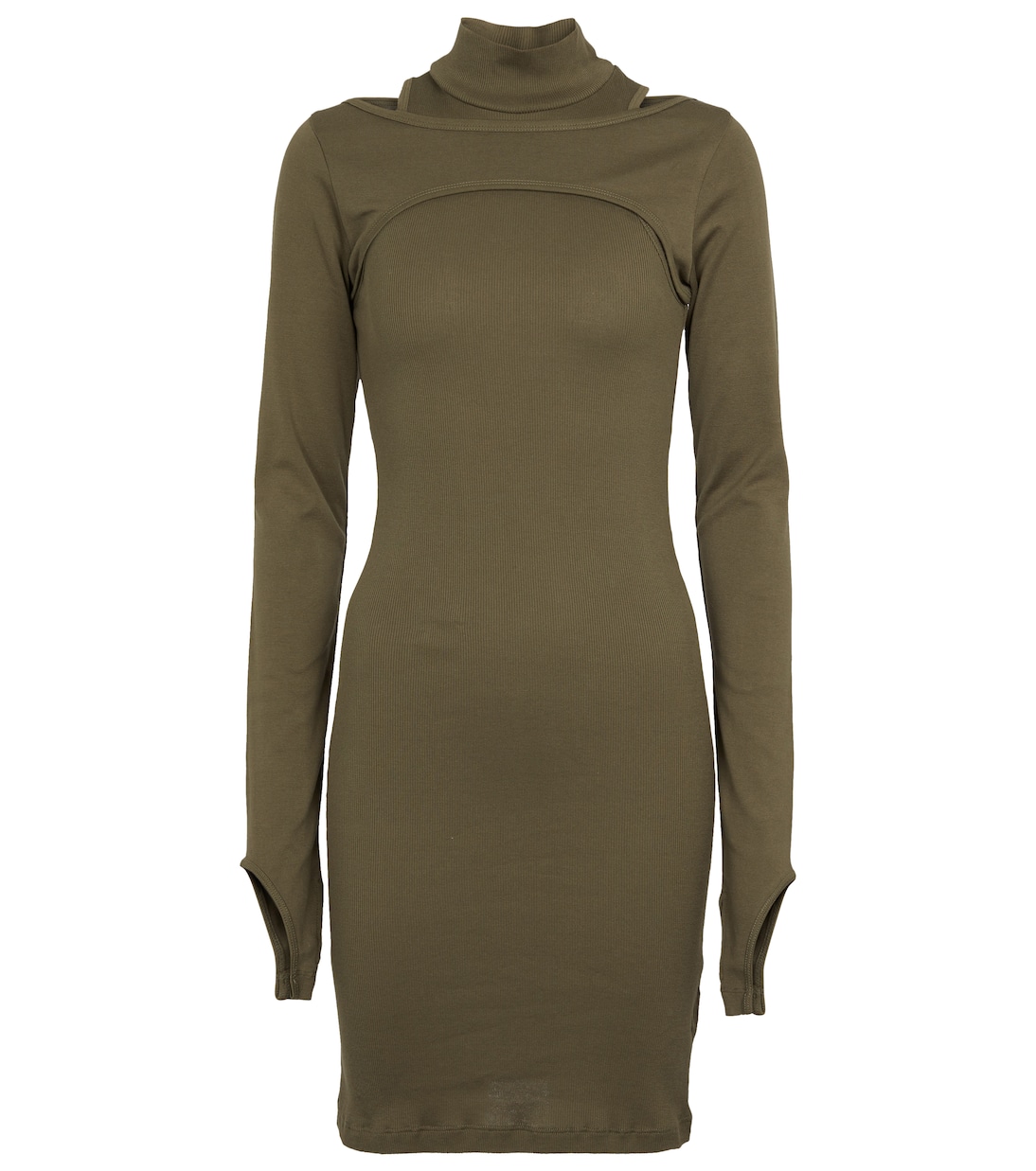 Мини-платье из ребристой вязки Helmut Lang, Seaweed
Мини-платье из ребристой вязки Helmut Lang, Seaweed