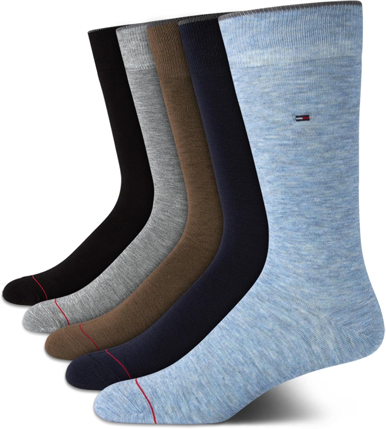 Мужские носки Tommy Hilfiger под повседневную одежду - 5 пар, легкие, комфортные, из ткани, с укрепленной пяткой - мужские носки под повседневную одежду (7-12), Stonewash Blue
Мужские носки Tommy Hilfiger под повседневную одежду - 5 пар, легкие, комфортные, из ткани, с укрепленной пяткой - мужские носки под повседневную одежду (7-12), Stonewash Blue