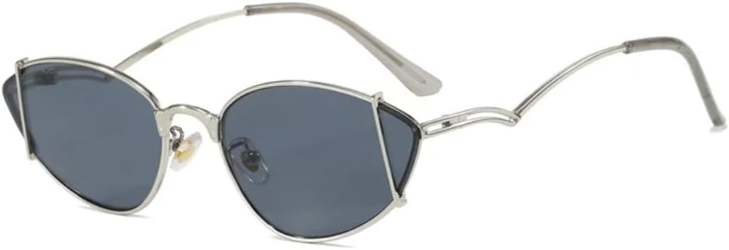 Роскошные металлические полые солнцезащитные очки «кошачий глаз» для женщин, модная оправа в стиле панк, мужские солнцезащитные очки с защитой от УФ-излучения UV400 UATXTAU, Silvery Grey
Роскошные металлические полые солнцезащитные очки «кошачий глаз» для женщин, модная оправа в стиле панк, мужские солнцезащитные очки с защитой от УФ-излучения UV400 UATXTAU, Silvery Grey