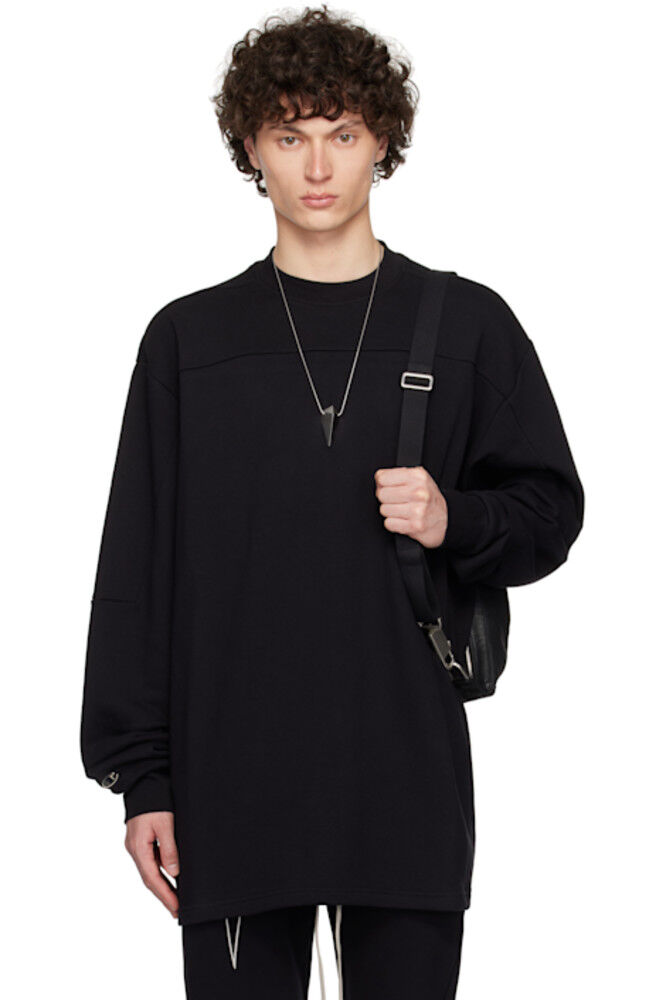 Черная толстовка Champion Edition с поясом Rick Owens
Черная толстовка Champion Edition с поясом Rick Owens