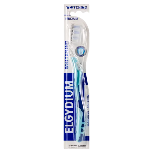 Зубная щетка отбеливающая средняя, 1 шт. Elgydium Whitening
Зубная щетка отбеливающая средняя, 1 шт. Elgydium Whitening