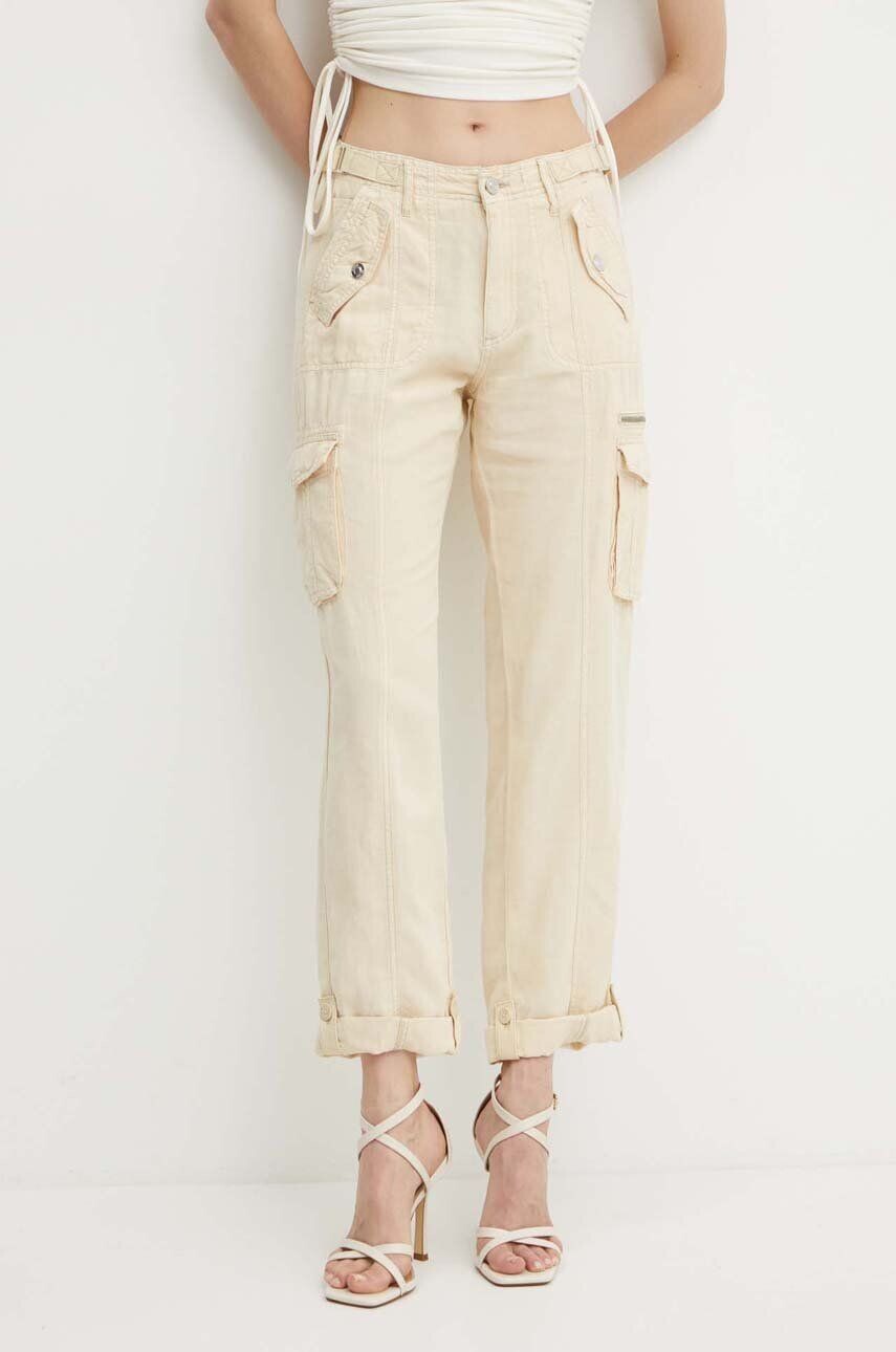 Брюки Guess NESSI из смесового льна, бежевый
Брюки Guess NESSI из смесового льна, бежевый