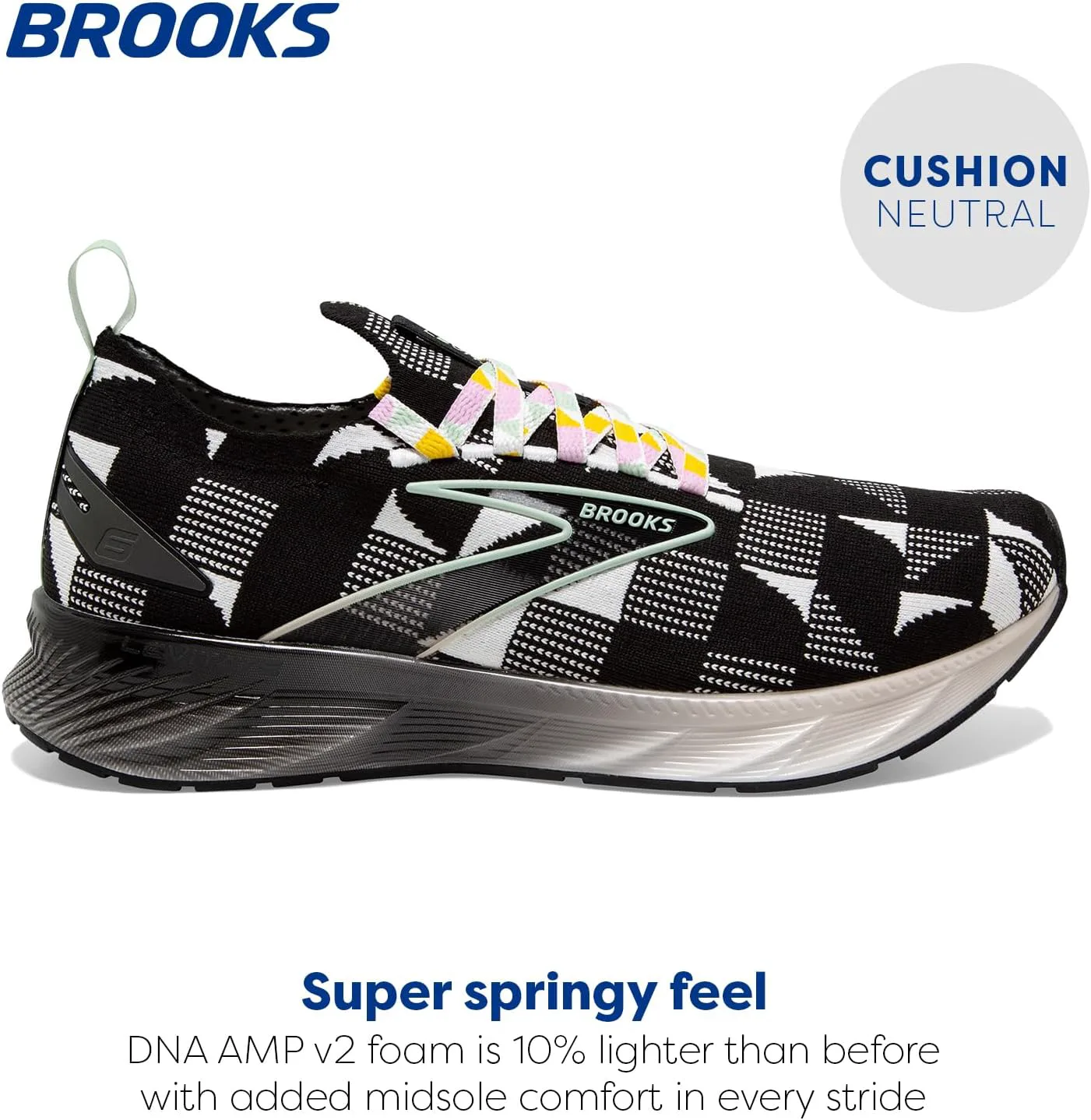 Мужские кроссовки Brooks Levitate Stealthfit 6 для бега, нейтральные, черный/белый/зеленый
Мужские кроссовки Brooks Levitate Stealthfit 6 для бега, нейтральные, черный/белый/зеленый