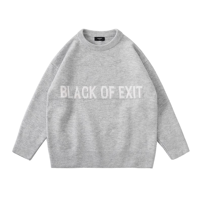 Свитер Unisex BLACK OF EXIT, светло-серый
Свитер Unisex BLACK OF EXIT, светло-серый