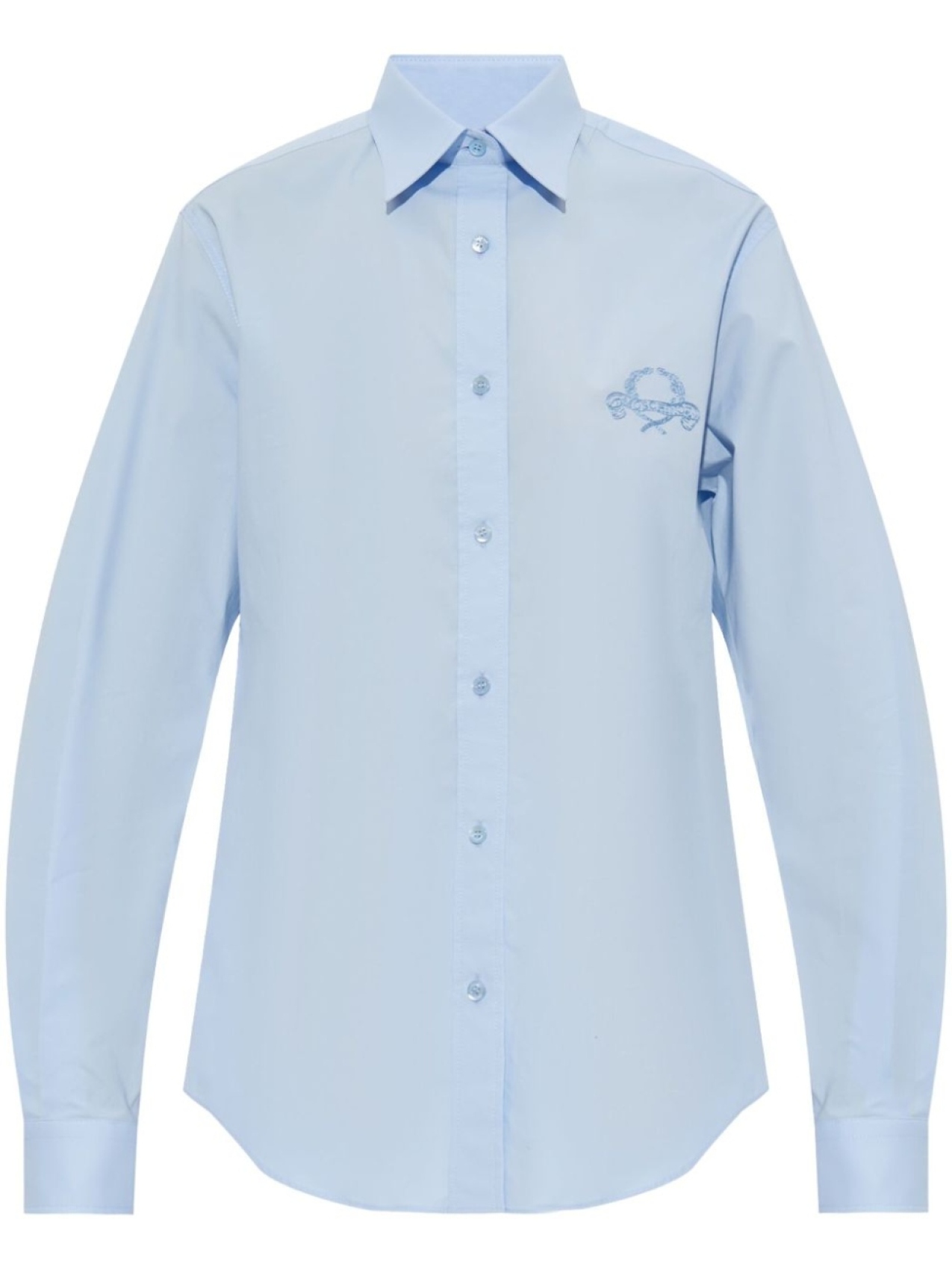 Moschino рубашка с вышитым логотипом, синий
Moschino рубашка с вышитым логотипом, синий