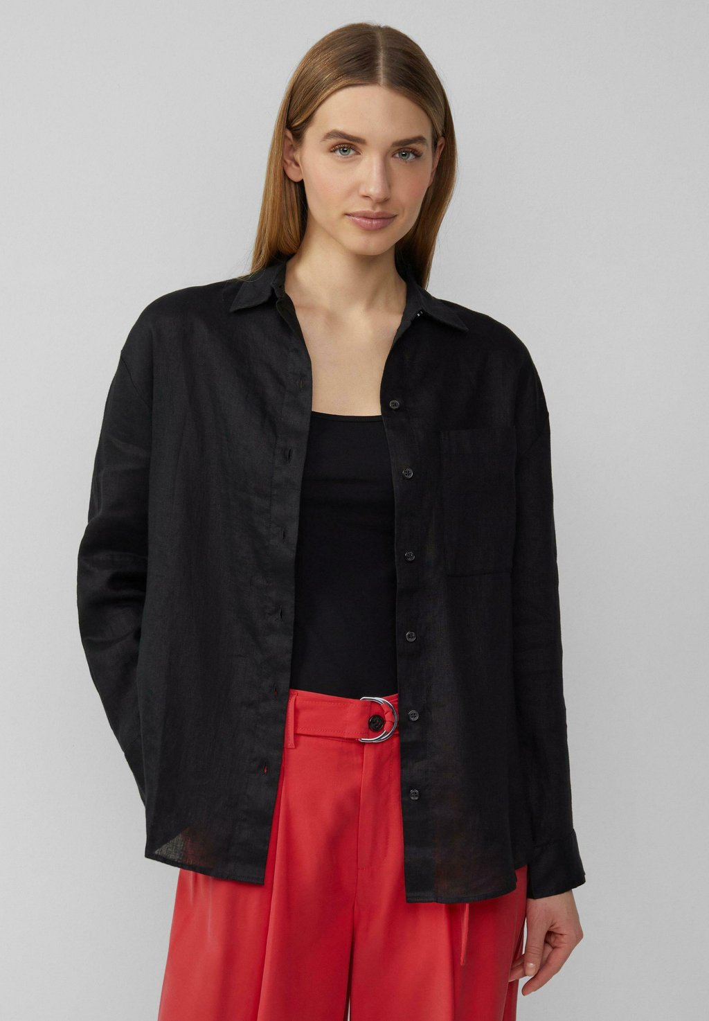 Блузка на пуговицах s.Oliver, черный
Блузка на пуговицах s.Oliver, черный