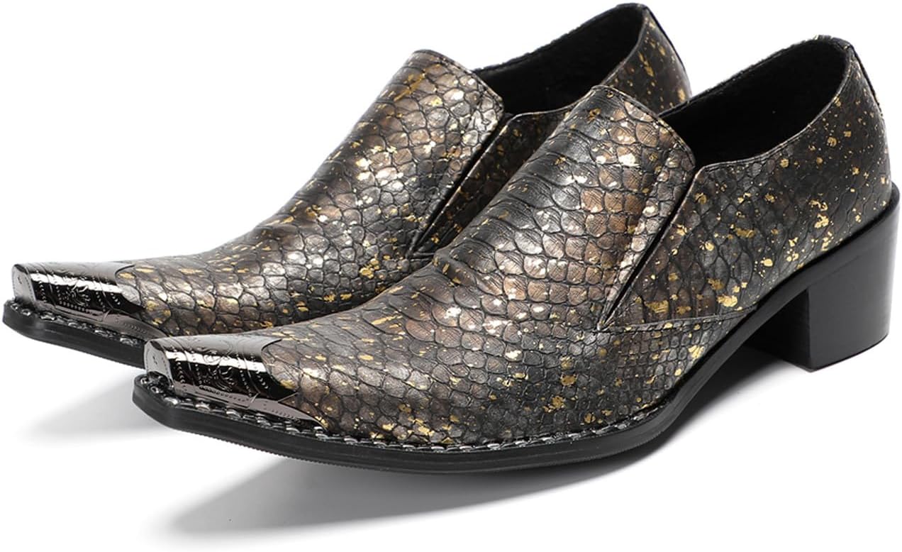 Мужские повседневные туфли из экзотической кожи змеи, слипоны-лоферы - стильный металлический носок, удобный устойчивый каблук, идеально подходят для свадьбы, вечеринки, бального танца, бара и полуформальных мероприятий Santimon, черный
Мужские повседневные туфли из экзотической кожи змеи, слипоны-лоферы - стильный металлический носок, удобный устойчивый каблук, идеально подходят для свадьбы, вечеринки, бального танца, бара и полуформальных мероприятий Santimon, черный