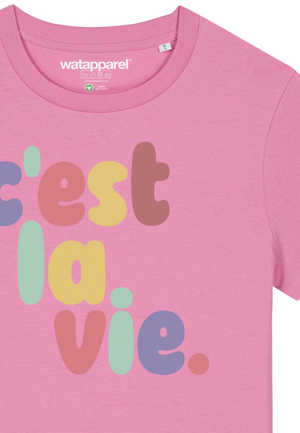 Футболка с принтом C EST LA VIE watapparel, светло-розовый
Футболка с принтом C EST LA VIE watapparel, светло-розовый