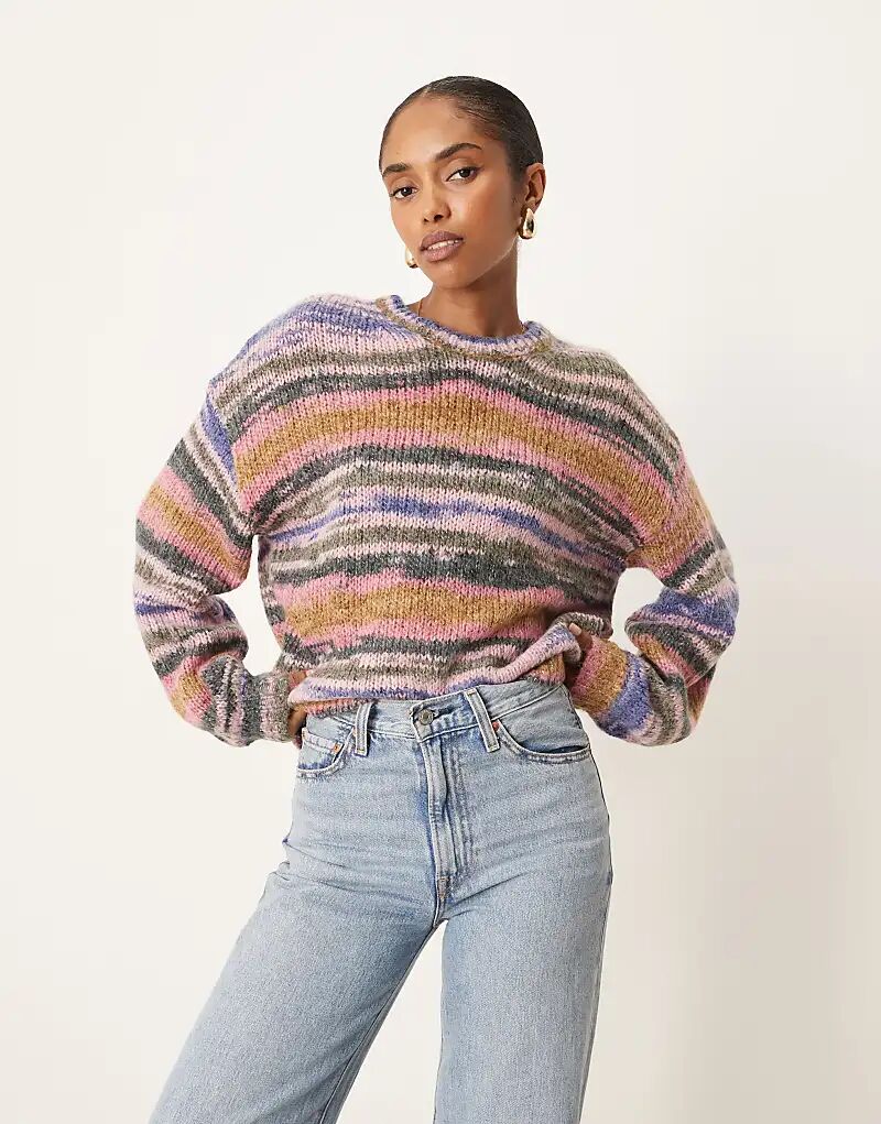 Вязаный джемпер JJXX Spacedye светло-розового цвета с разноцветными вставками
Вязаный джемпер JJXX Spacedye светло-розового цвета с разноцветными вставками