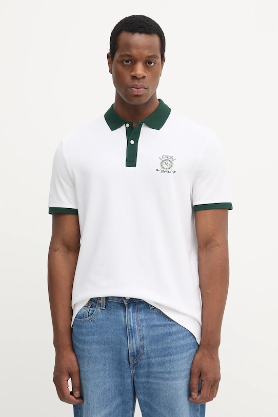 Хлопковая поло Guess, белый
Хлопковая поло Guess, белый