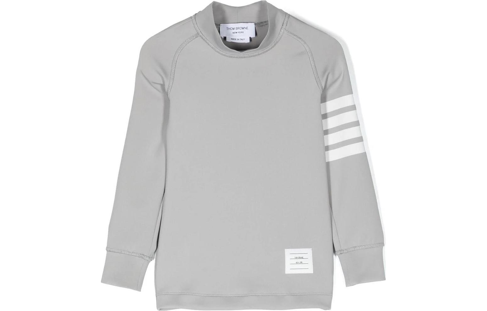 Детский свитшот THOM BROWNE, серый 
Детский свитшот THOM BROWNE, серый