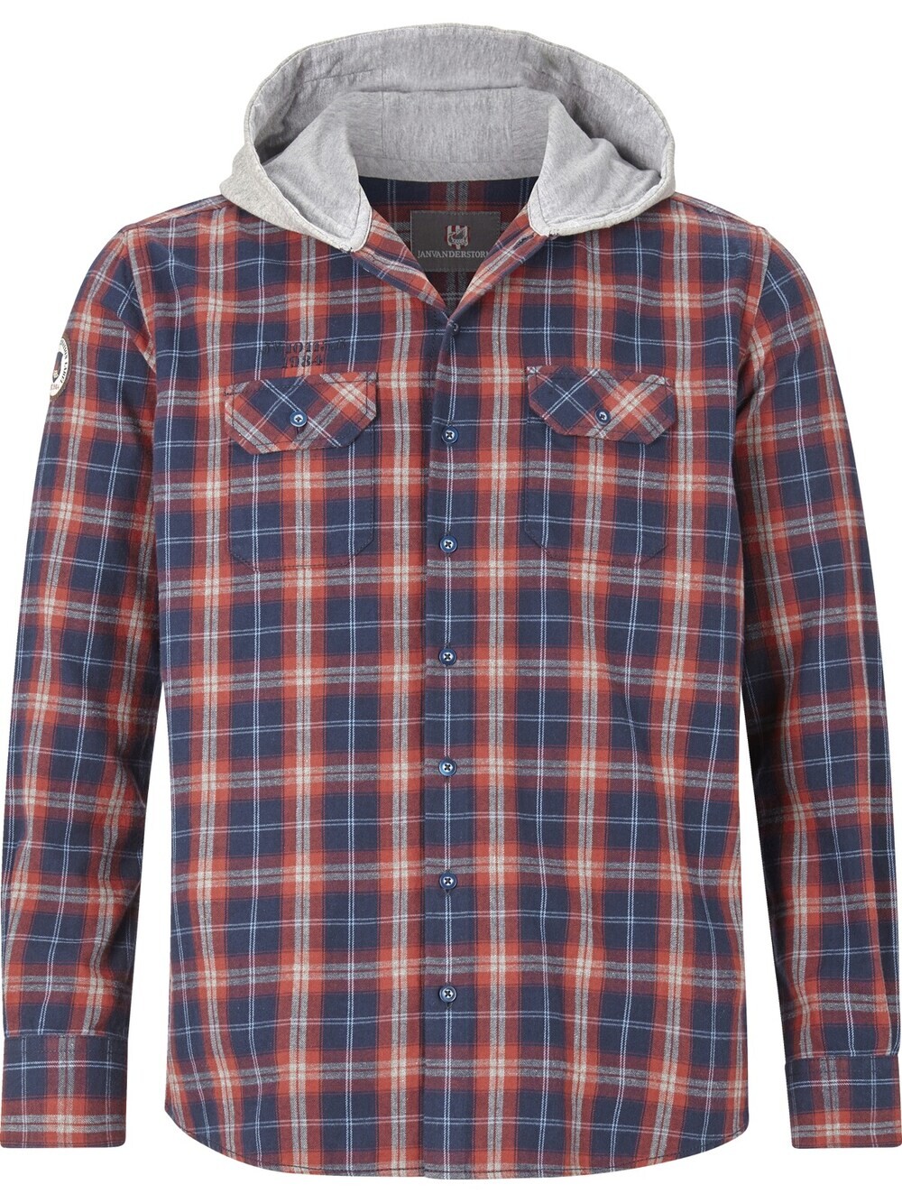 Рубашка на пуговицах стандартного кроя Jan Vanderstorm Fannar, синий/красный
Рубашка на пуговицах стандартного кроя Jan Vanderstorm Fannar, синий/красный