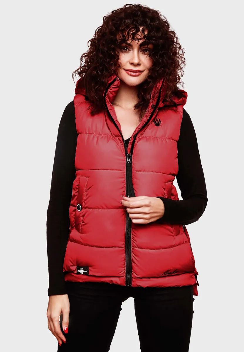 Стеганый жилет Marikoo "Заринаа" с четырьмя боковыми карманами, красный
Стеганый жилет Marikoo "Заринаа" с четырьмя боковыми карманами, красный