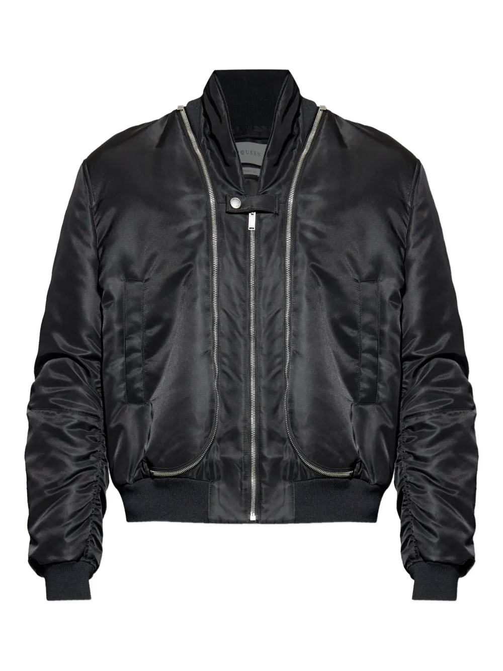 Куртка-бомбер с двойной молнией Alexander McQueen, черный
Куртка-бомбер с двойной молнией Alexander McQueen, черный