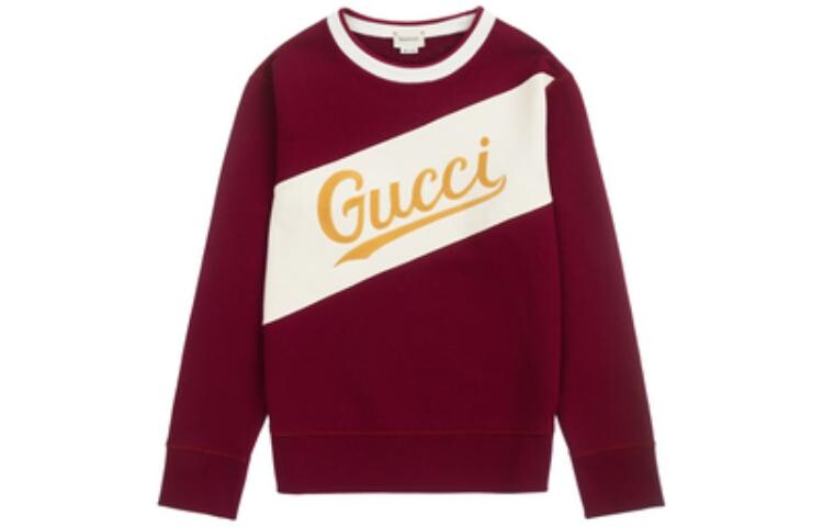 Толстовка детская Gucci, бордовый / белый 
Толстовка детская Gucci, бордовый / белый