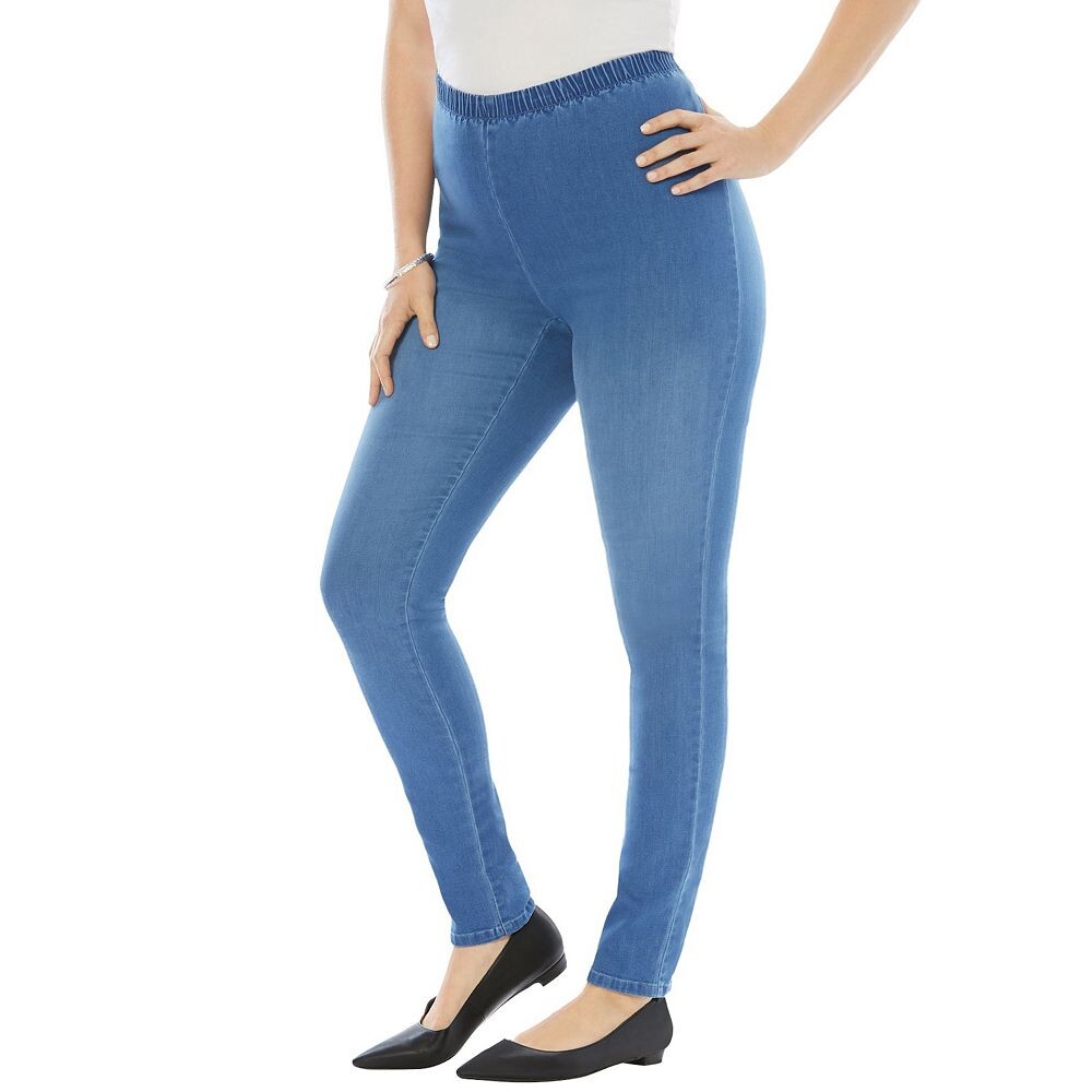 Женские эластичные джинсы скинни скинни Roaman's больших размеров, цвет Light Stonewash Sanded
Женские эластичные джинсы скинни скинни Roaman's больших размеров, цвет Light Stonewash Sanded