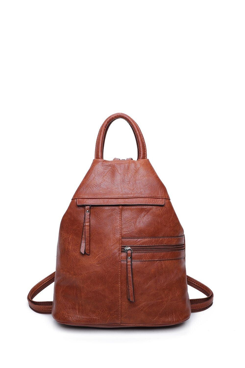 Рюкзак-трансформер Mira из искусственной кожи Fontanella Fashion, коричневый
Рюкзак-трансформер Mira из искусственной кожи Fontanella Fashion, коричневый