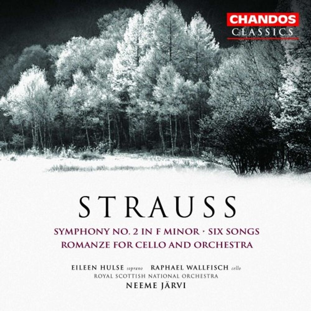 Диск CD Strauss R.: Symphony No. 2 in F Minor / Six Songs / Romanze for Cello & Orchestra - Richard Strauss, Neeme Järvi, Eileen Hulse, Raphael Wallfisch, Scottish National Orchestra
Диск CD Strauss R.: Symphony No. 2 in F Minor / Six Songs / Romanze for Cello & Orchestra - Richard Strauss, Neeme Järvi, Eileen Hulse, Raphael Wallfisch, Scottish National Orchestra