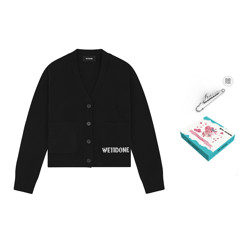 Джемпер с V-образным вырезом и логотипом WE11DONE, черный (valentine's day box)
Джемпер с V-образным вырезом и логотипом WE11DONE, черный (valentine's day box)