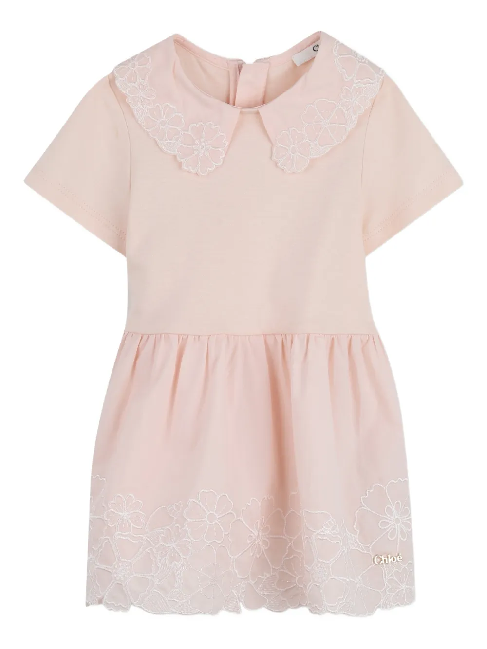Платье из цветочного кружева Chloé Kids, розовый
Платье из цветочного кружева Chloé Kids, розовый