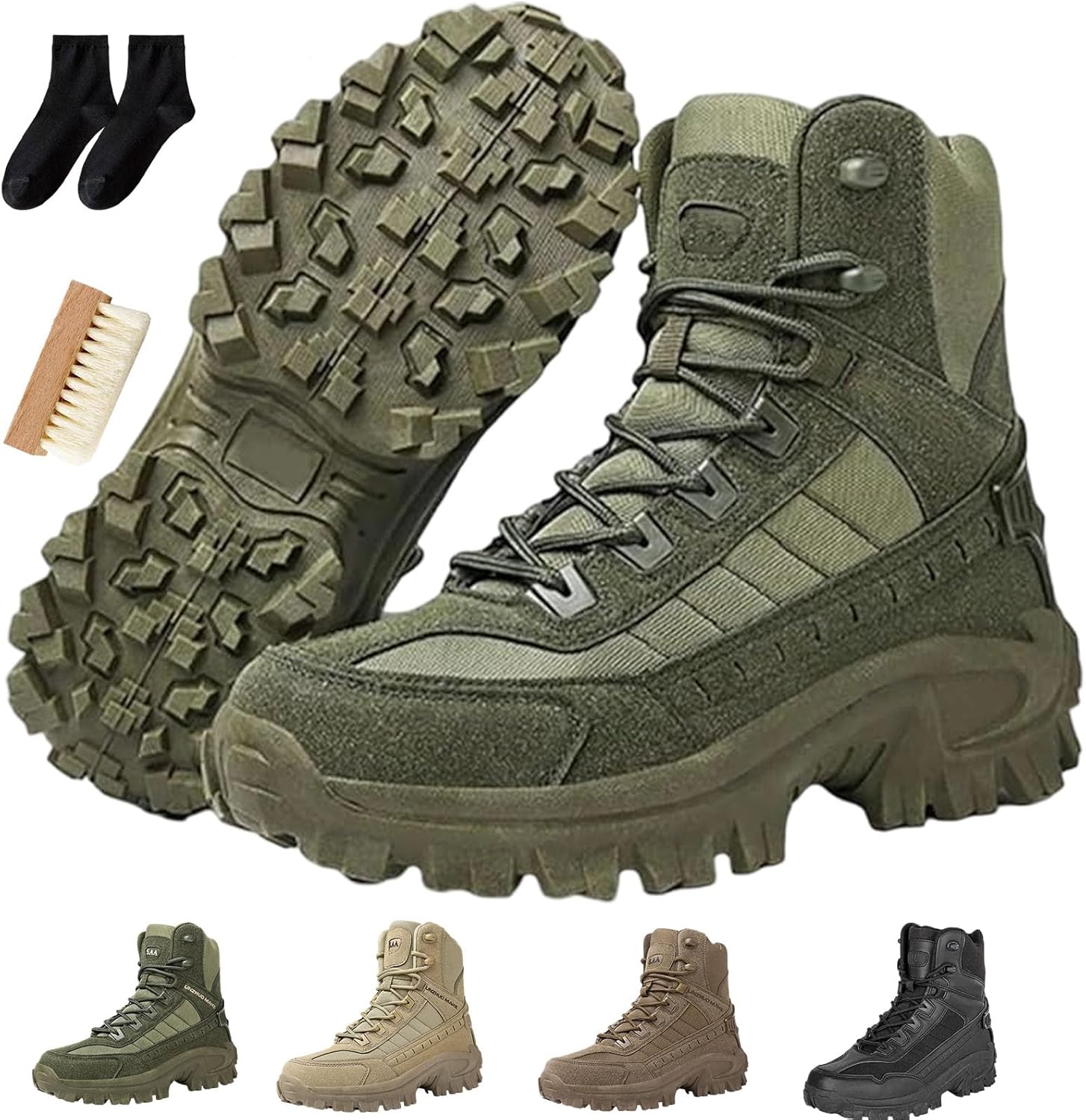 Мужские ортопедические ботинки с защитой от проколов, водонепроницаемые, против растяжений, для походов с амортизацией Gugliet, зеленый
Мужские ортопедические ботинки с защитой от проколов, водонепроницаемые, против растяжений, для походов с амортизацией Gugliet, зеленый