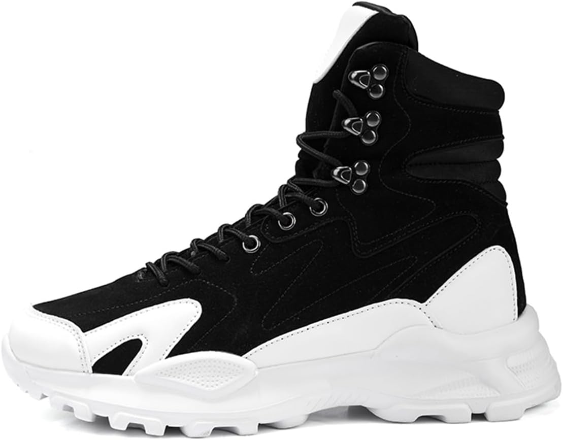 Мужские высокие замшевые кроссовки, нескользящие, повседневные для ходьбы, легкие модные кроссовки для уличного стиля Zhoupulp, черный
Мужские высокие замшевые кроссовки, нескользящие, повседневные для ходьбы, легкие модные кроссовки для уличного стиля Zhoupulp, черный